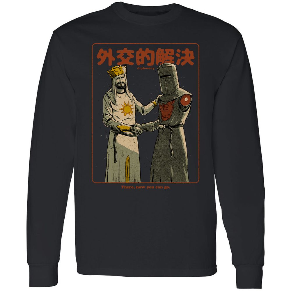 Long Sleeve T-Shirt - Black - Black - 1
