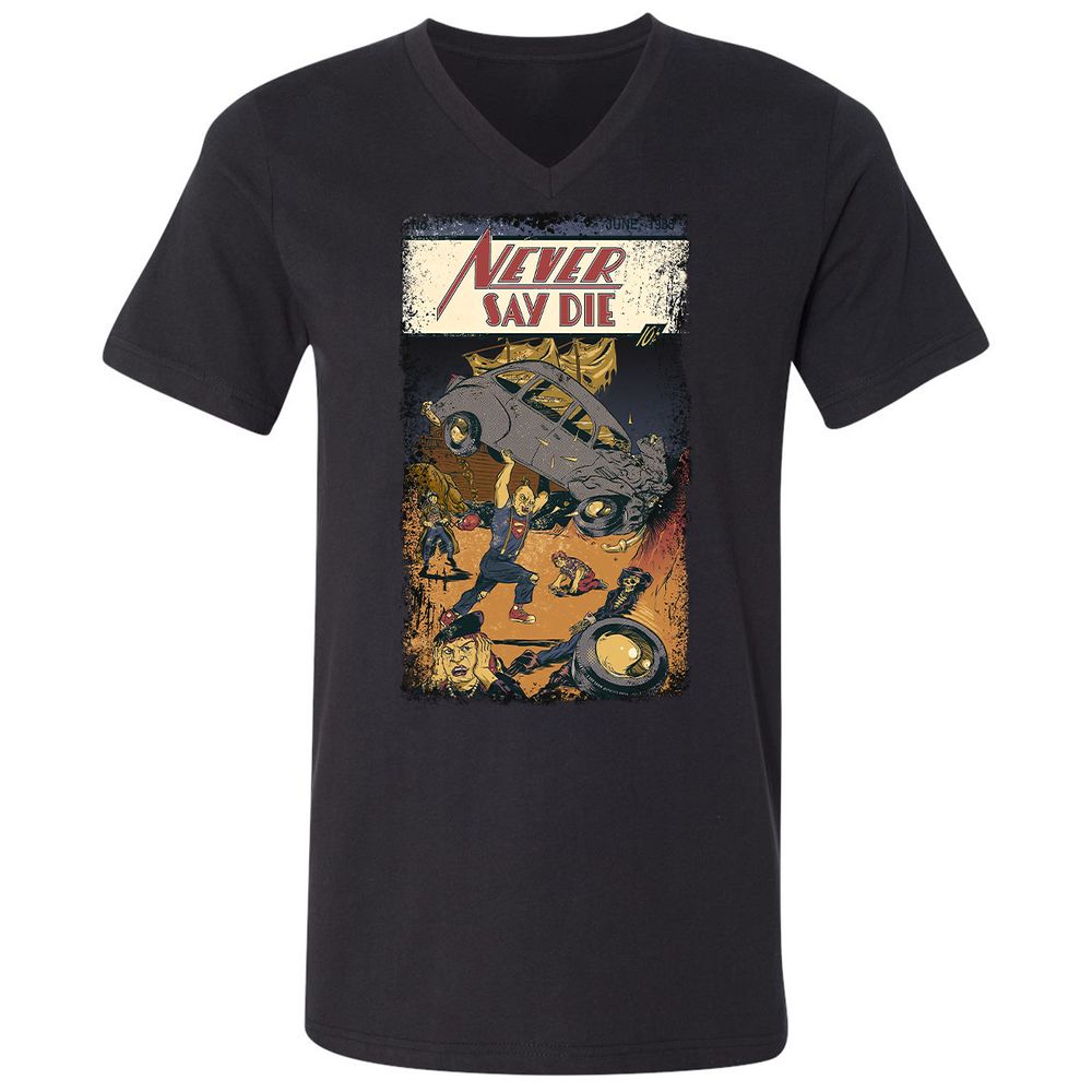 Unisex V-Neck T-Shirt - 2JSP4CGS - Black - 1