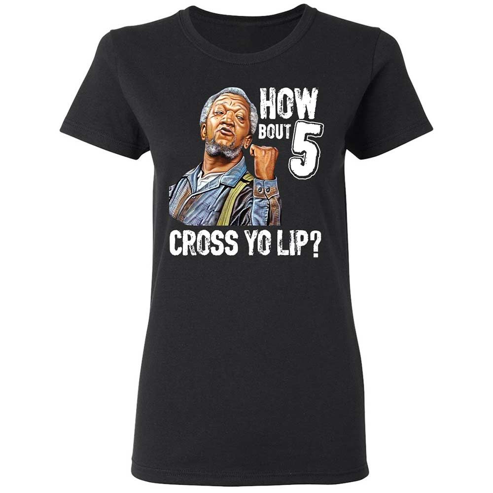 How bout 5 cross yo lip - Black - 1