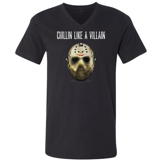 Unisex V-Neck T-Shirt - VBCRPYH1 - Black - 1