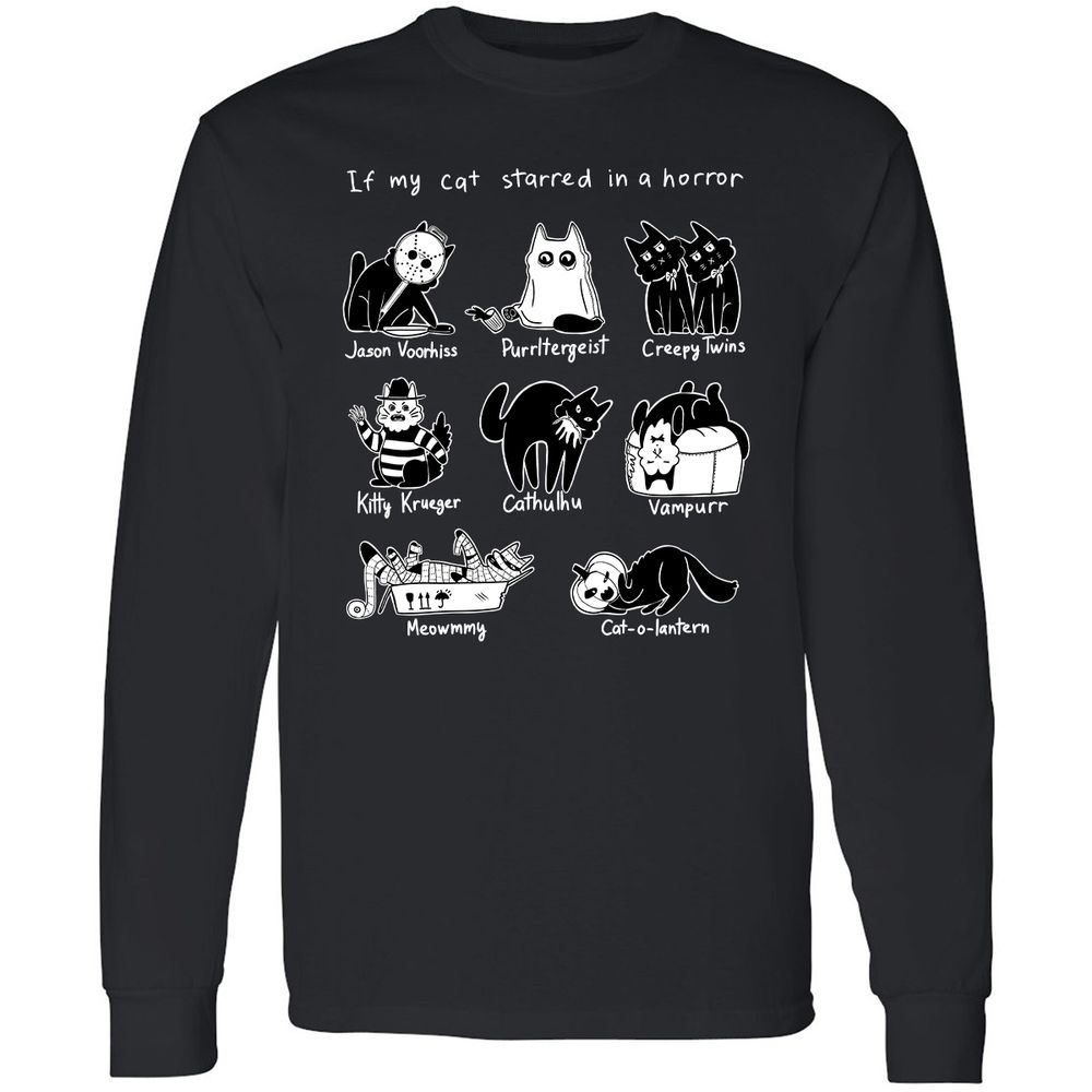 Long Sleeve T-Shirt - AELJHD4Z - Black - 1