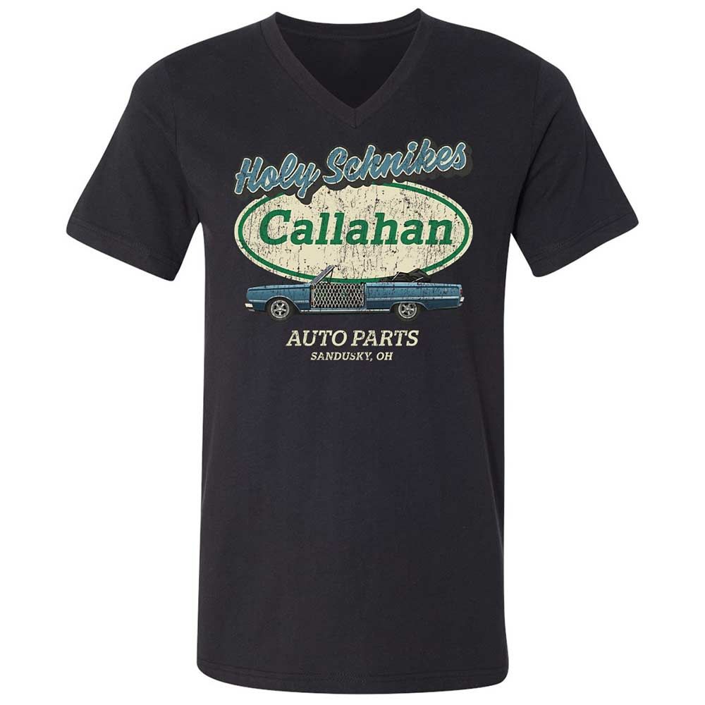 Unisex V-Neck T-Shirt - YF5AFXAS - Black - 1