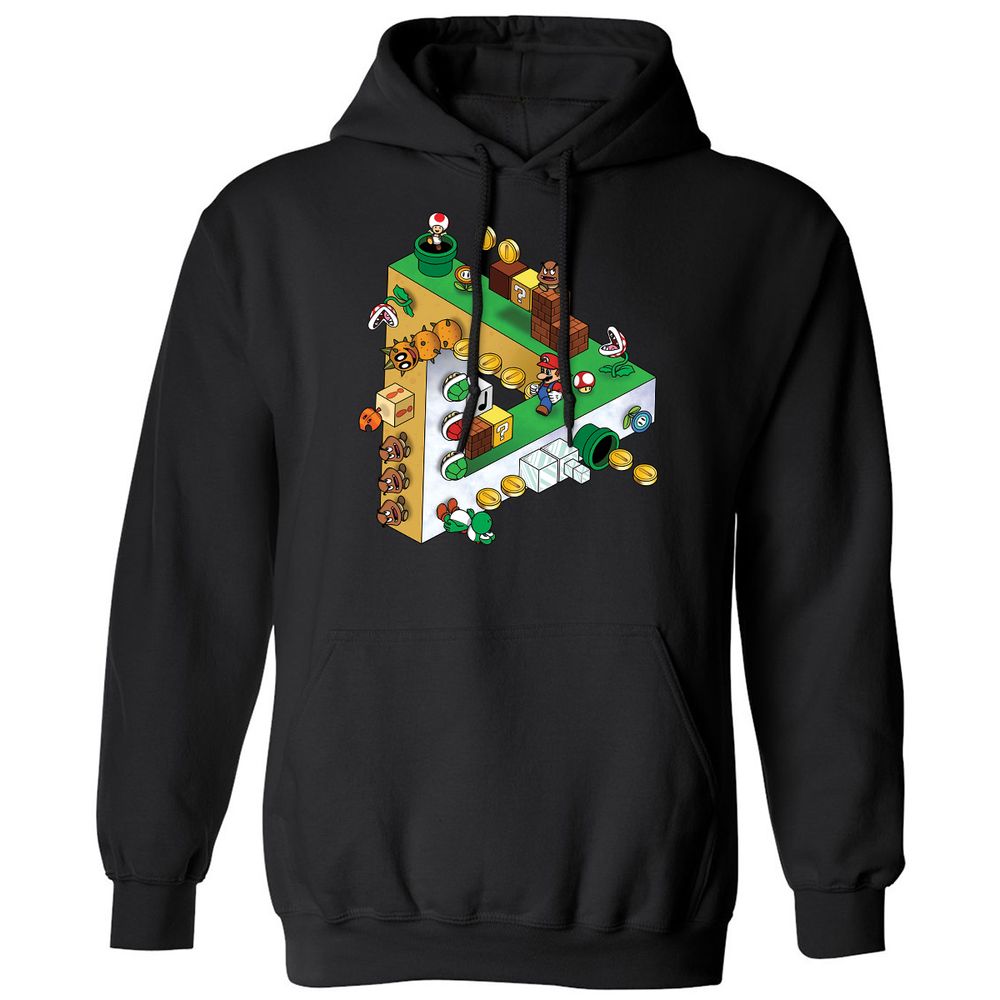 Classic Unisex Hoodie - 4ESES9A8 - Black - 1