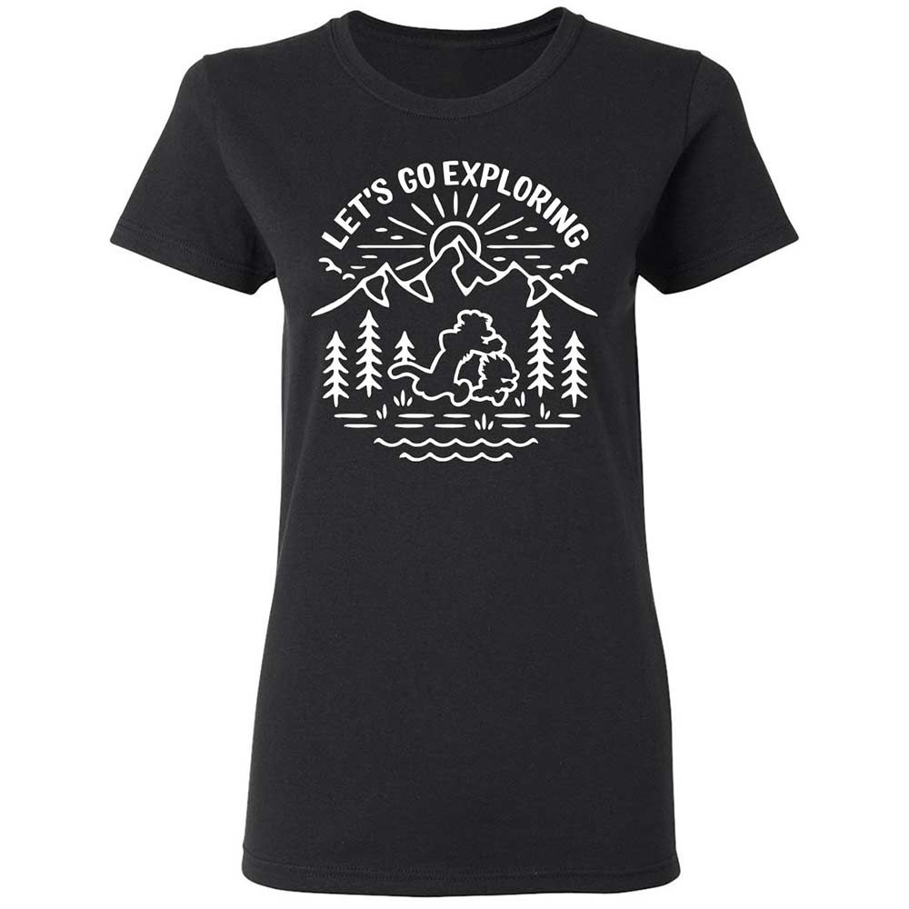Women's T-Shirt - EU58BQQK - Black - 1