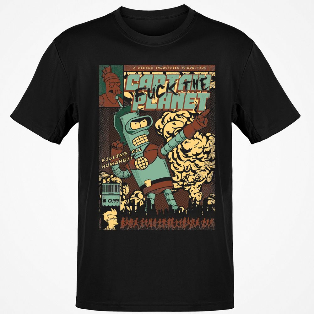 Classic Unisex T-Shirt - R523ELQK - Black - 1