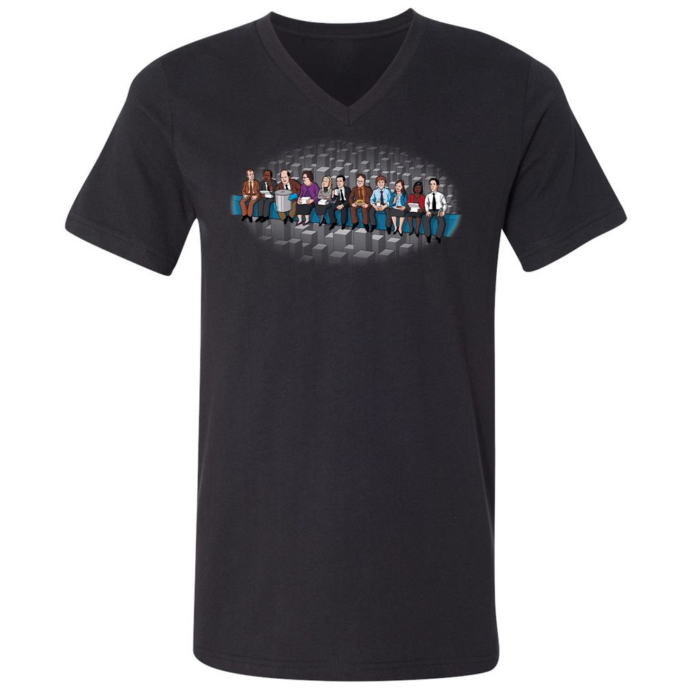 Unisex V-Neck T-Shirt - JWTS2CKX - Black - 1