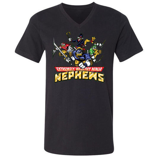 Unisex V-Neck T-Shirt - VZZY31PT - Black - 1