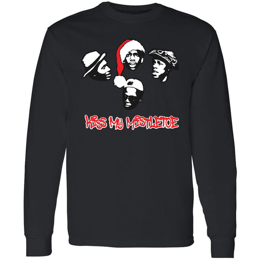 Kiss My Mistletoe Xmas Rap - Black - 1