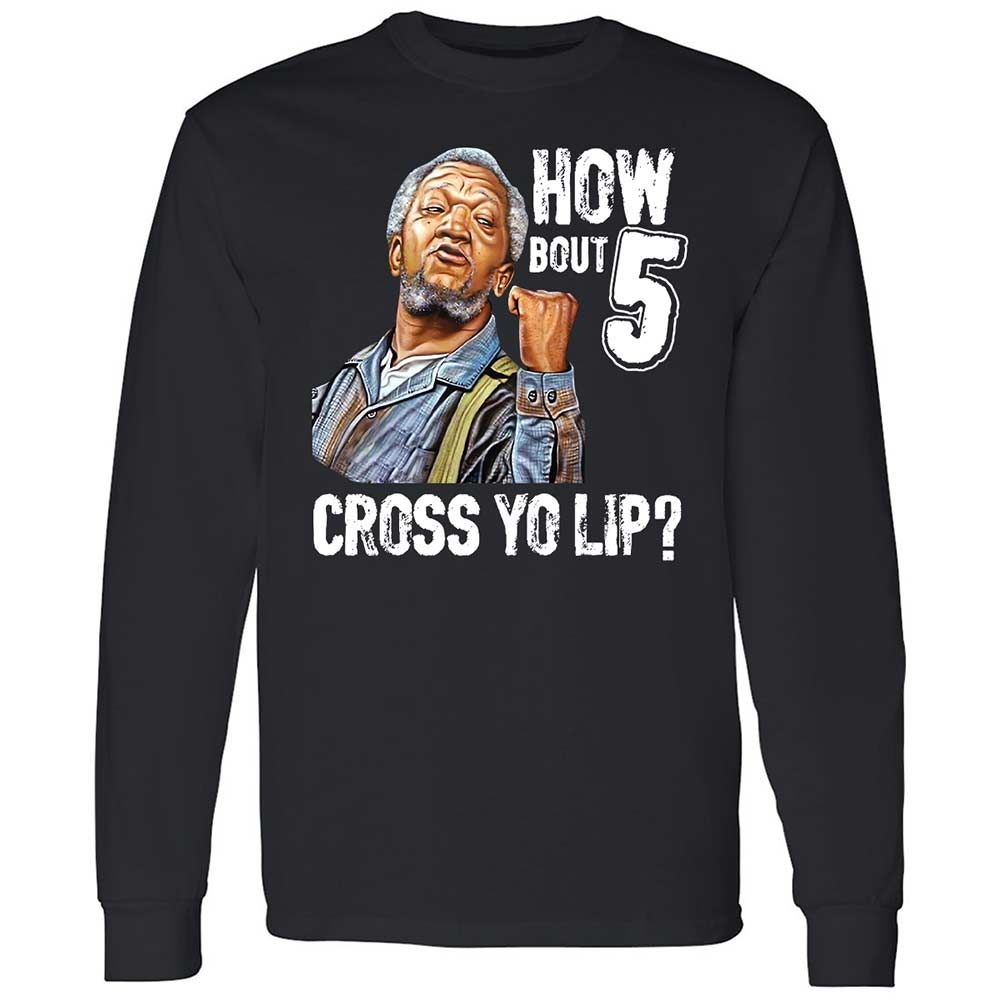 How bout 5 cross yo lip - Black - 1