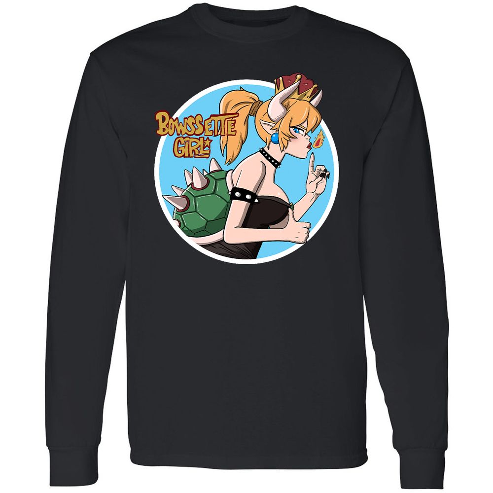 Long Sleeve T-Shirt - W956477P - Black - 1