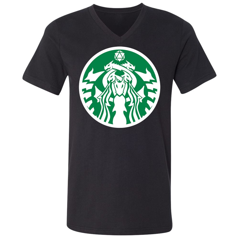 Unisex V-Neck T-Shirt - XXEC85R8 - Black - 1