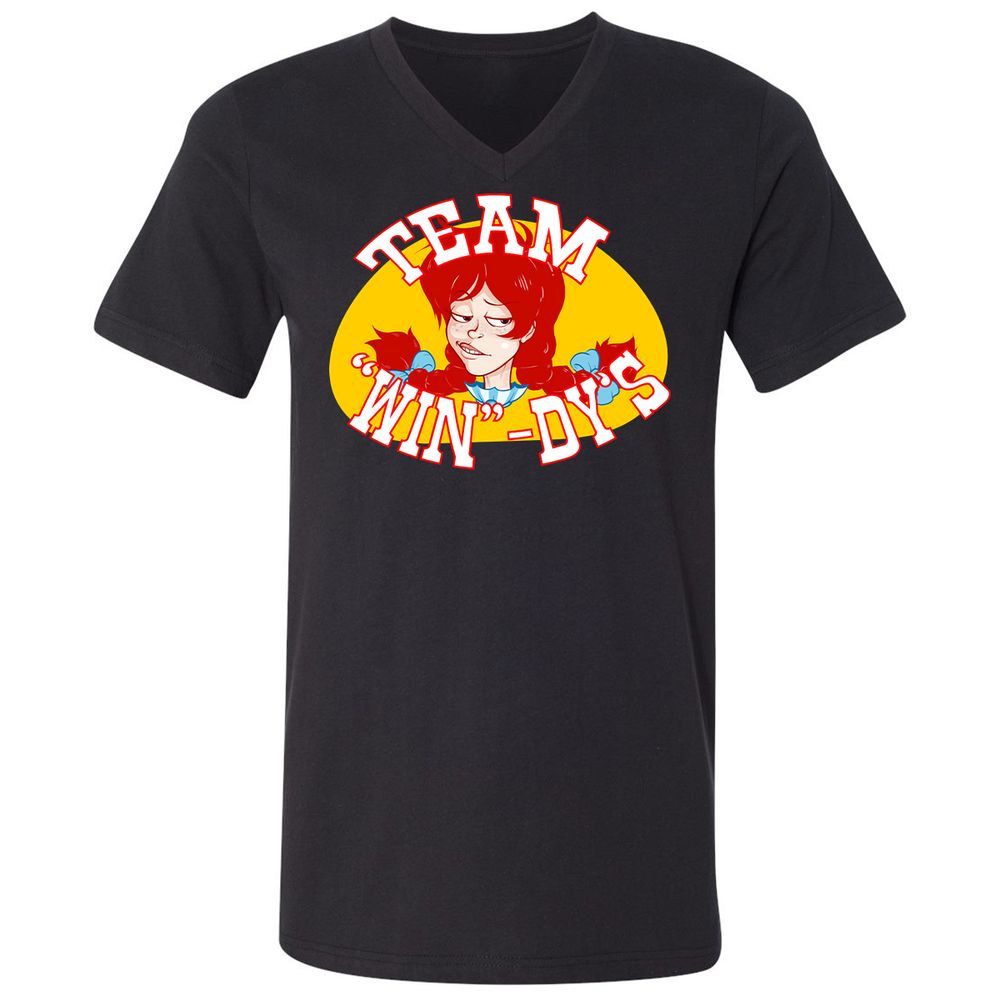 Unisex V-Neck T-Shirt - K9EUERJX - Black - 1