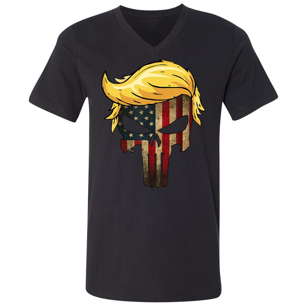 Unisex V-Neck T-Shirt - CWDAU6SV - Black - 1