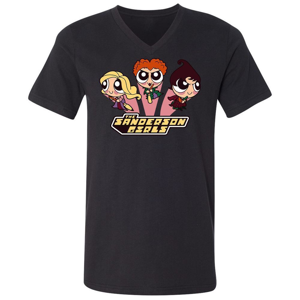 Unisex V-Neck T-Shirt - GZGTFH9X - Black - 1