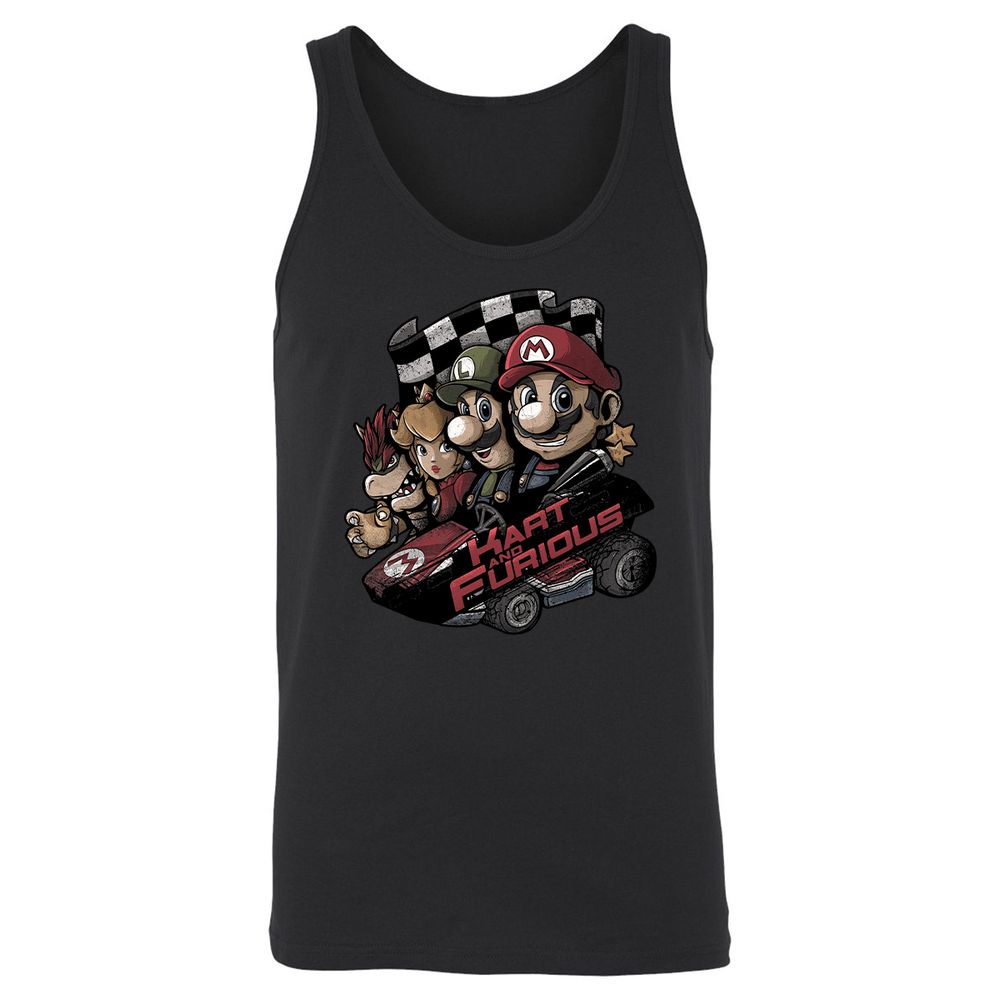 Unisex Jersey Tank - C4R9AFZ1 - Black - 1