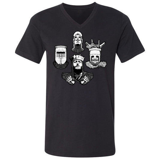 Unisex V-Neck T-Shirt - AL1ZGGQC - Black - 1