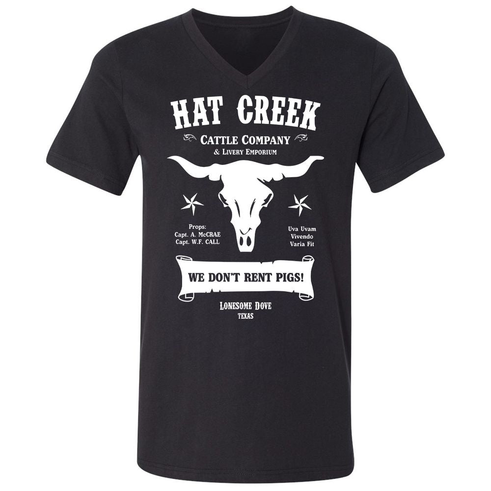 Unisex V-Neck T-Shirt - 5ENF3MHS - Black - 1