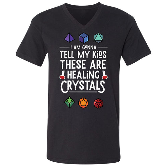 Unisex V-Neck T-Shirt - GS5M3SJN - Black - 1