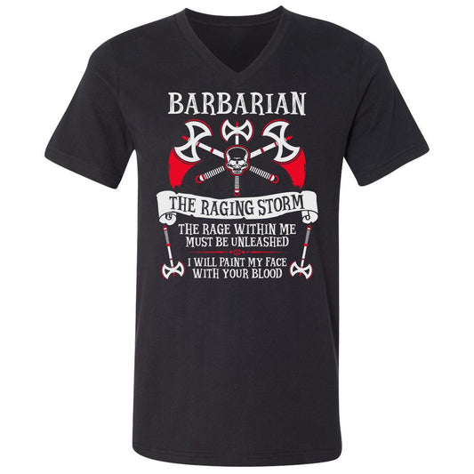 Unisex V-Neck T-Shirt - 71LJ5MHR - Black - 1