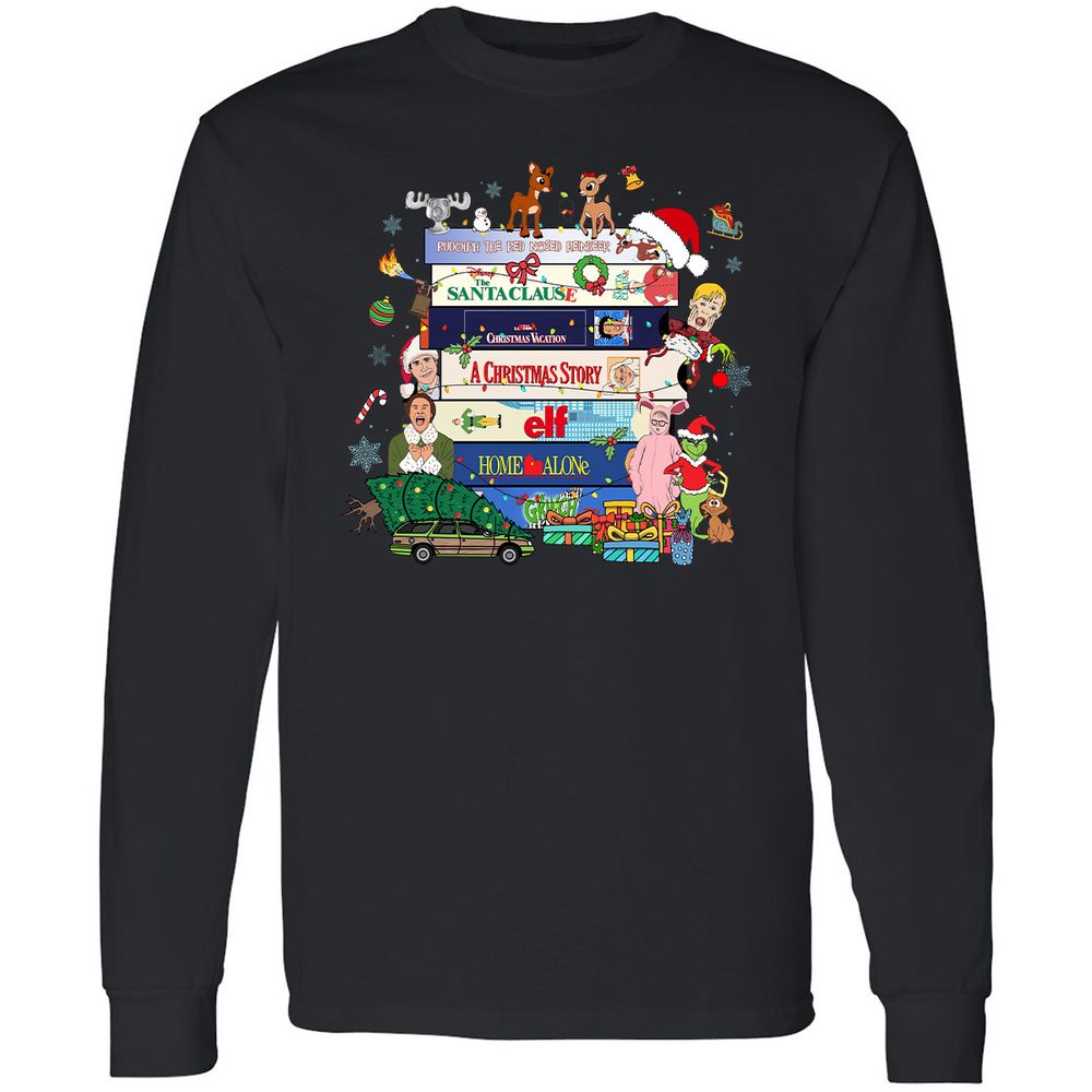 Long Sleeve T-Shirt - SRER6VCV - Black - 1