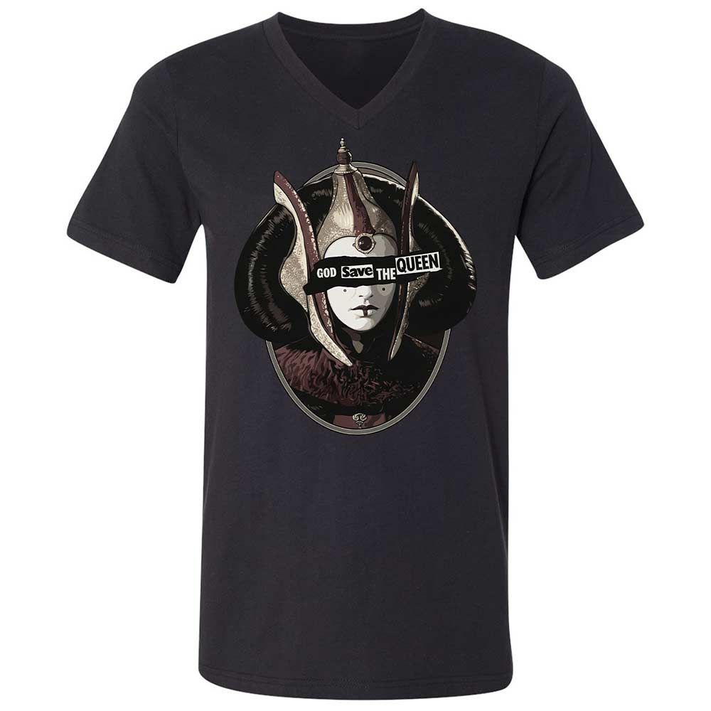 Unisex V-Neck T-Shirt - 2SYB9ULB - Black - 1