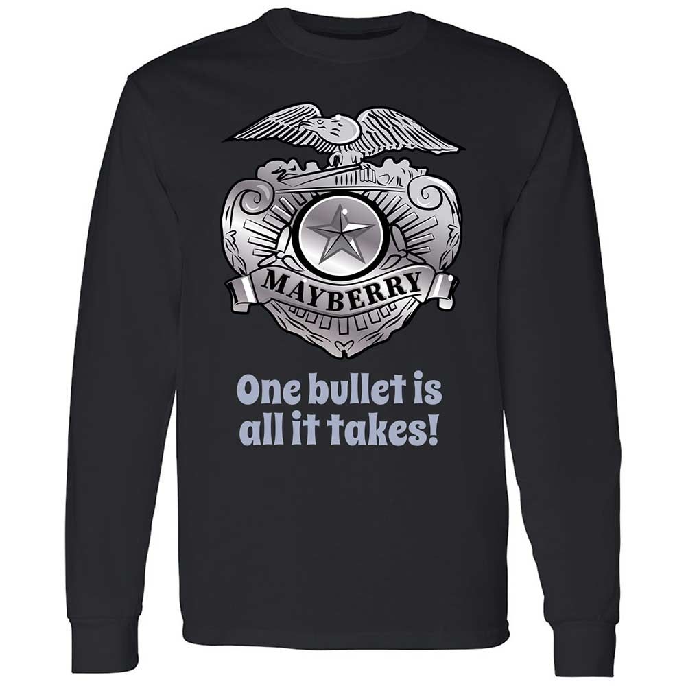 Long Sleeve T-Shirt - 7FZDRQZR - Black - 1