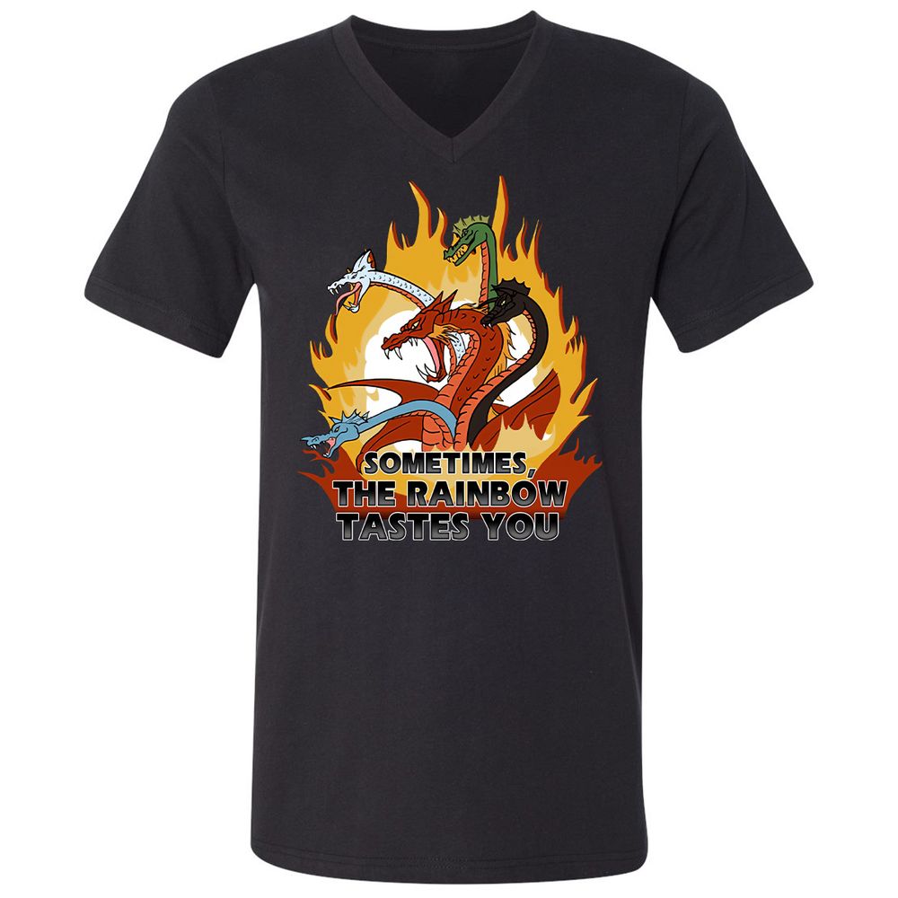 Unisex V-Neck T-Shirt - DAHQPV5S - Black - 1