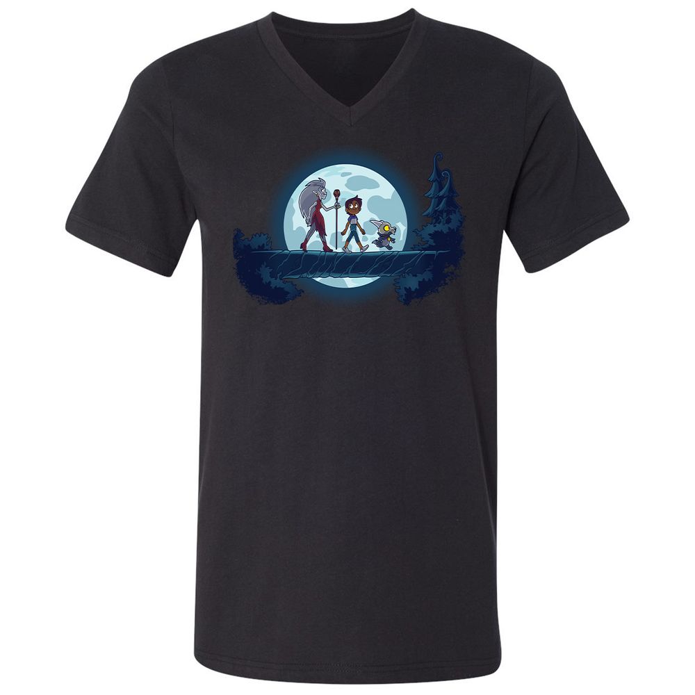 Unisex V-Neck T-Shirt - 18J8VYS6 - Black - 1