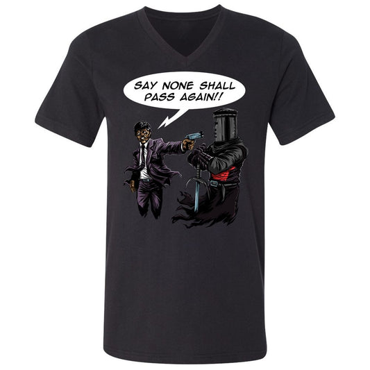 Unisex V-Neck T-Shirt - 5VLJ35MX - Black - 1