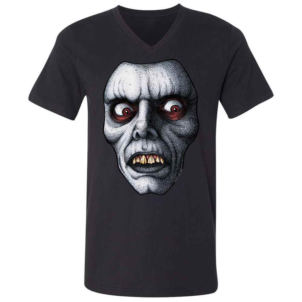Unisex V-Neck T-Shirt - NY6AKWYW - Black - 1