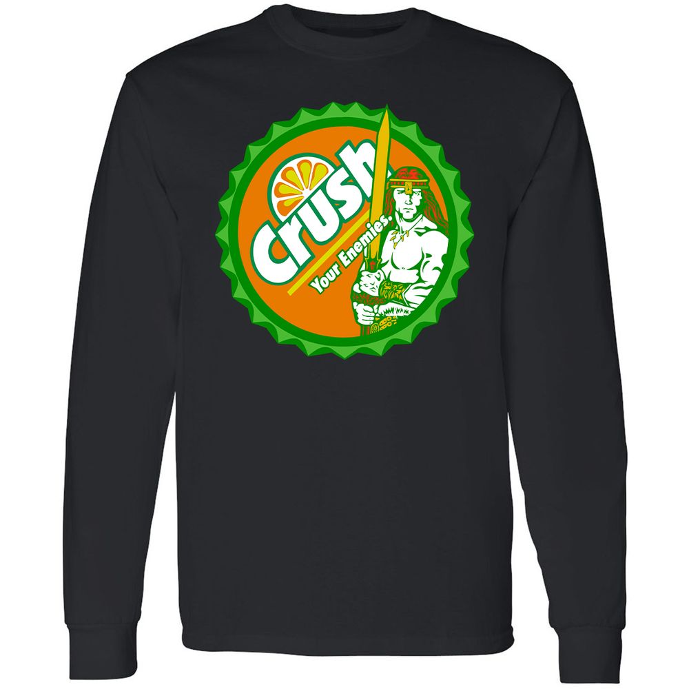 Long Sleeve T-Shirt - PETVGRHL - Black - 1