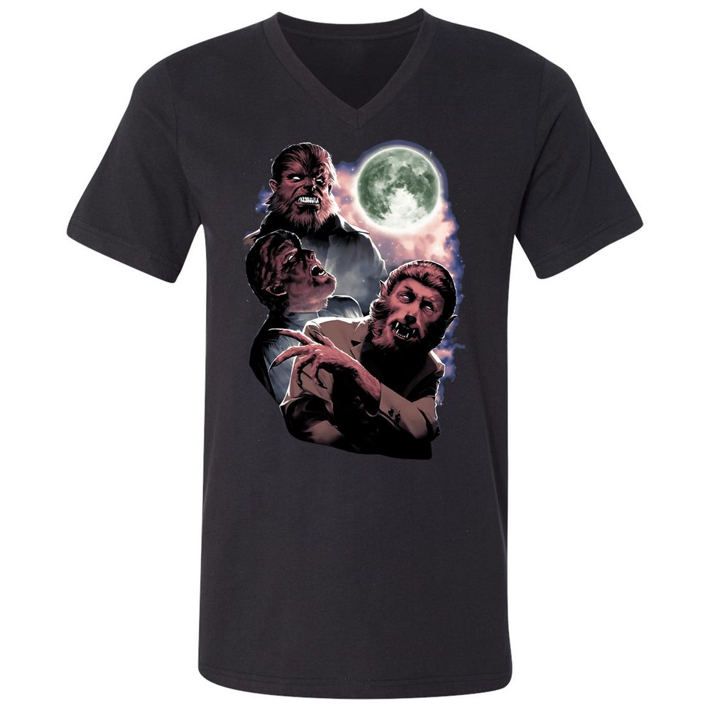 Unisex V-Neck T-Shirt - L399LW31 - Black - 1