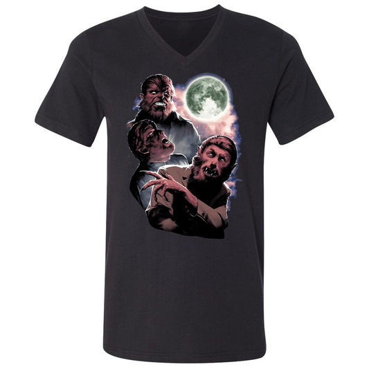 Unisex V-Neck T-Shirt - L399LW31 - Black - 1