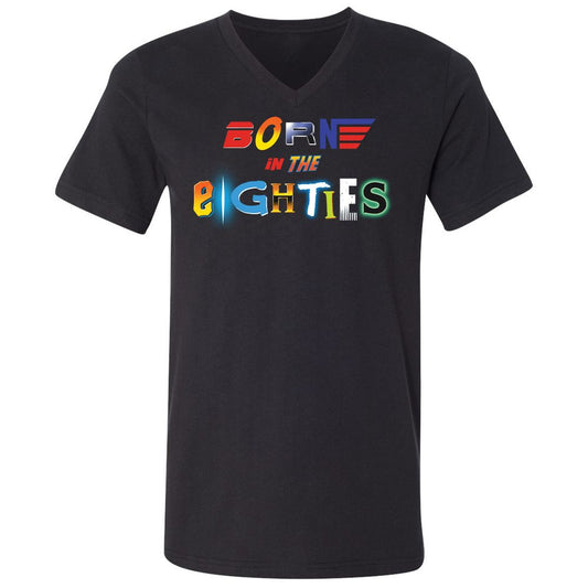 Unisex V-Neck T-Shirt - 92PDAUDL - Black - 1