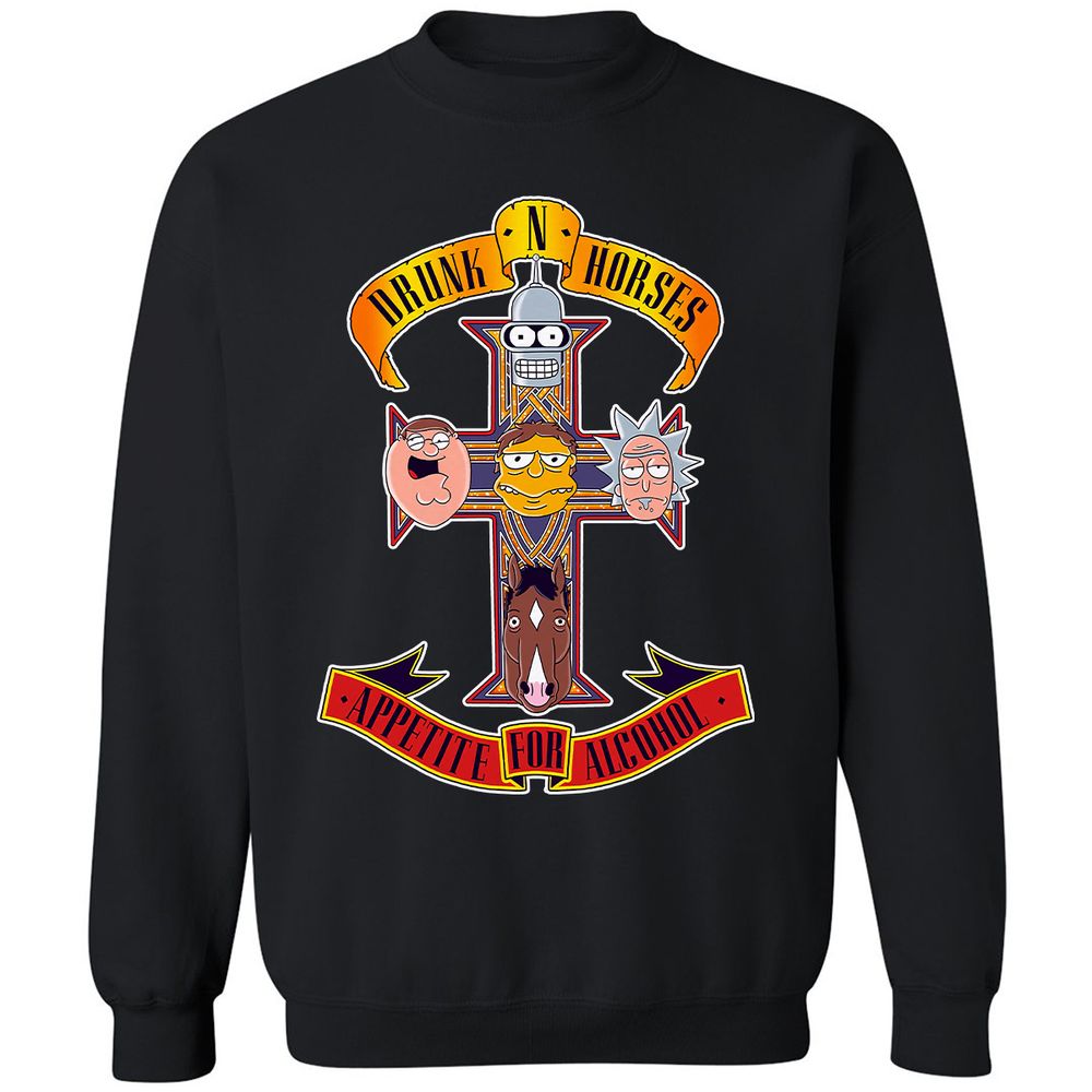 Classic Unisex Sweatshirt - GK67TS2W - Black - 1