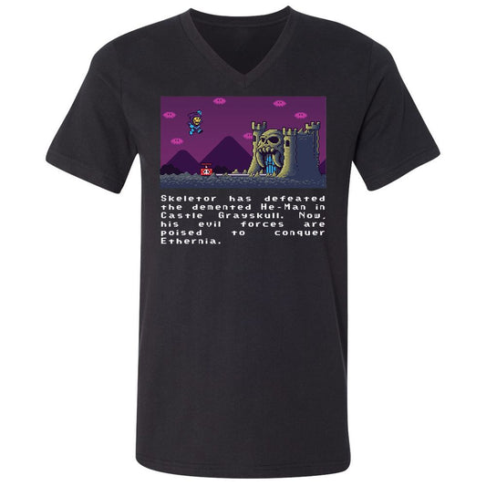 Unisex V-Neck T-Shirt - VUBP21QZ - Black - 1