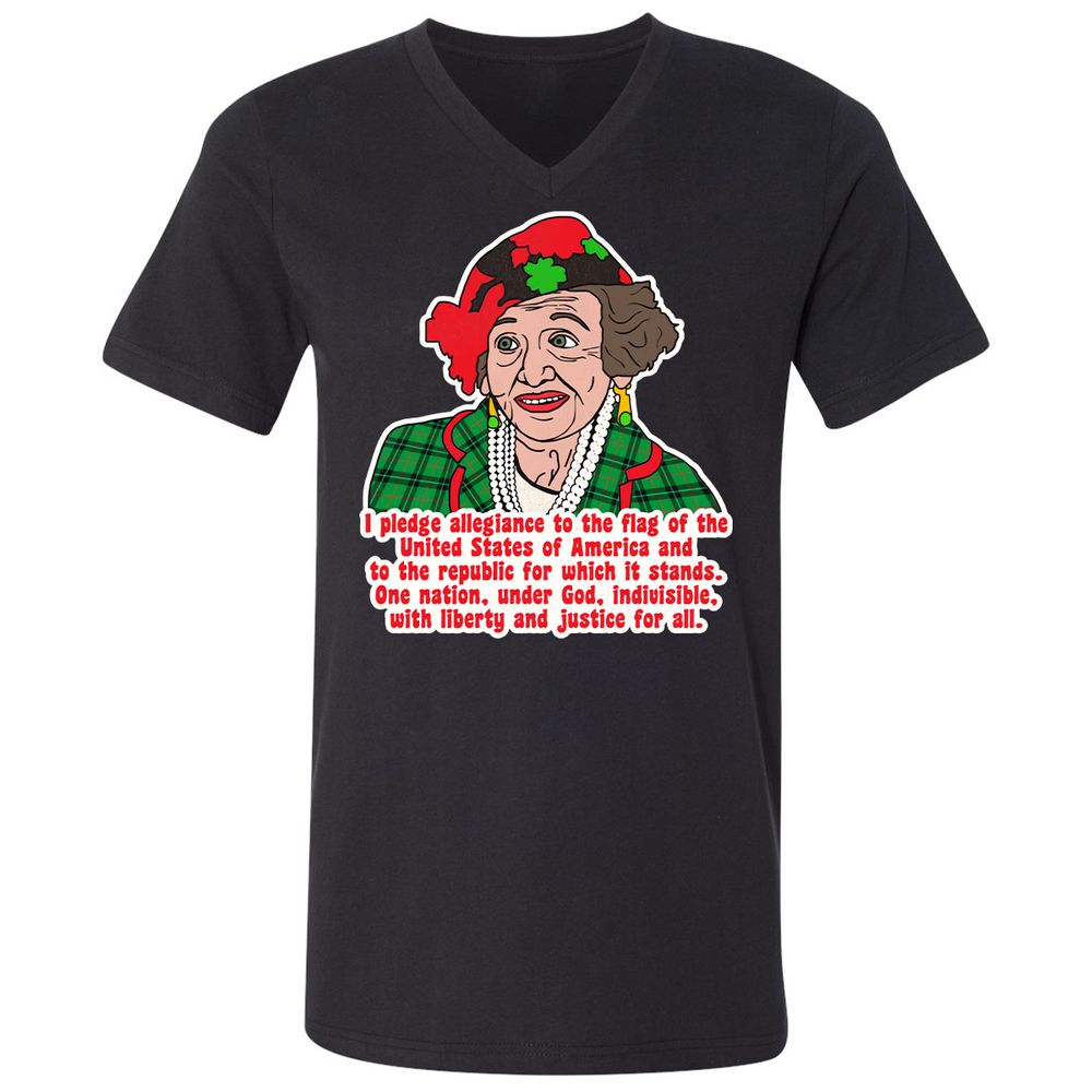 Unisex V-Neck T-Shirt - 1UBJXAMS - Black - 1