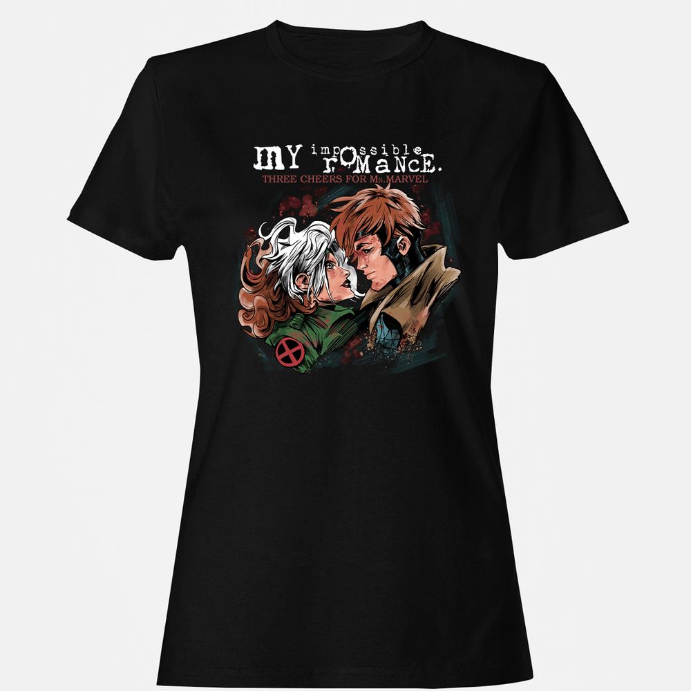 Women's T-Shirt - B9D4XCV9 - Black - 1