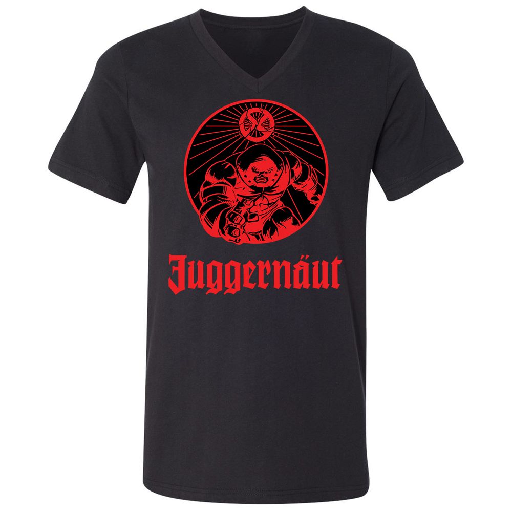 Unisex V-Neck T-Shirt - 73D56TAT - Black - 1