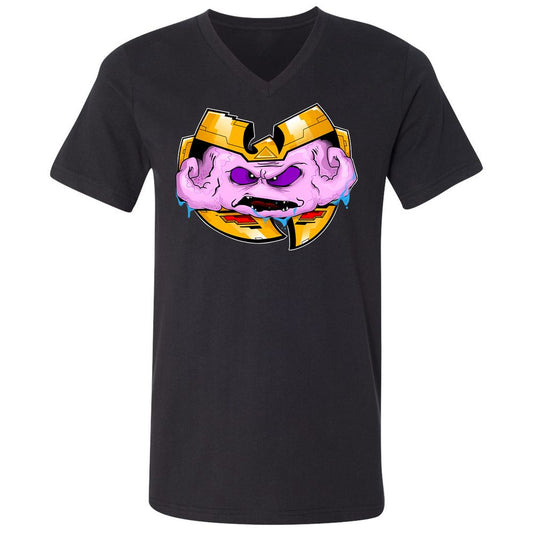 Unisex V-Neck T-Shirt - PJS7C3RV - Black - 1