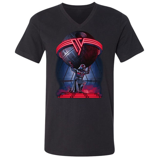 Unisex V-Neck T-Shirt - L9DXP5VE - Black - 1