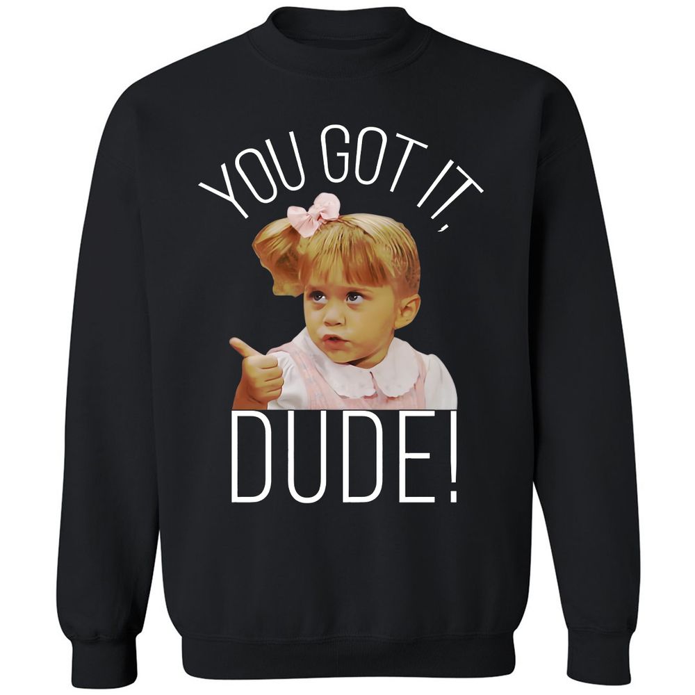 Classic Unisex Sweatshirt - XDCYNJ7F - Black - 1