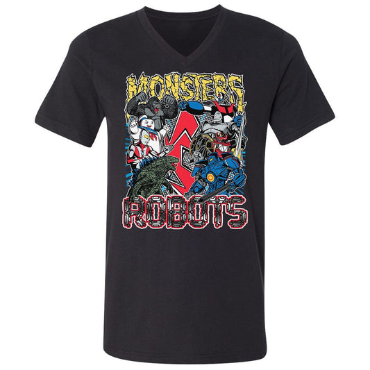 Unisex V-Neck T-Shirt - D4NFX6VP - Black - 1