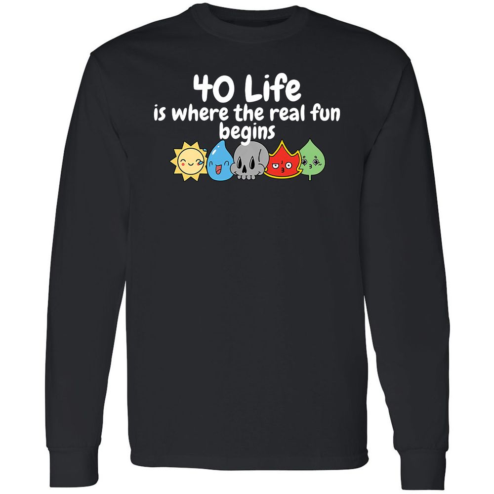 Long Sleeve T-Shirt - 1H3CDHEB - Black - 1