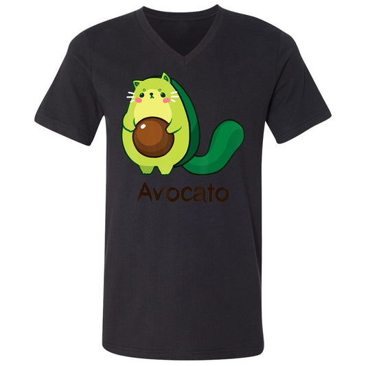 Unisex V-Neck T-Shirt - LG9Z4RWW - Black - 1