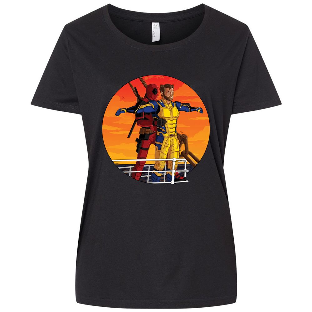 Ladies Curvy Jersey - AG6EPG4R - Blended Black - 1