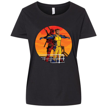 Ladies Curvy Jersey - AG6EPG4R - Blended Black - 1