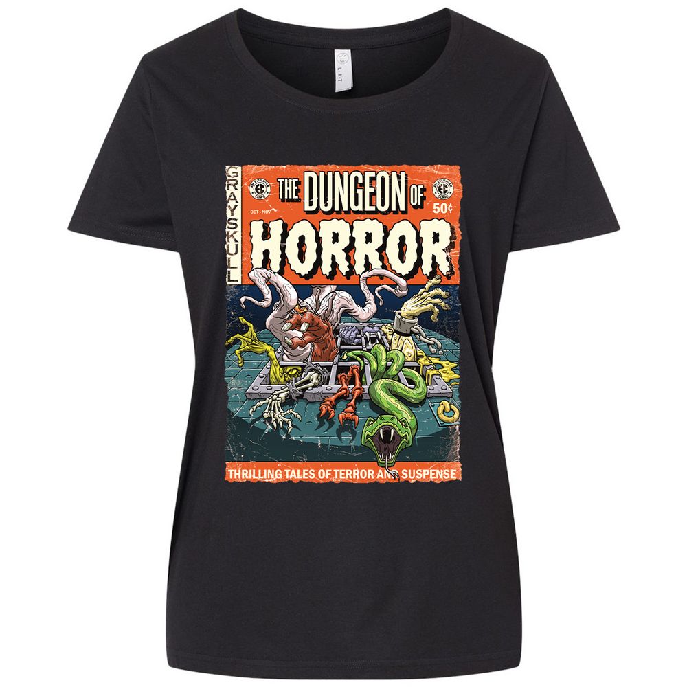 Ladies Curvy Jersey - GGC1D1FD - Blended Black - 1