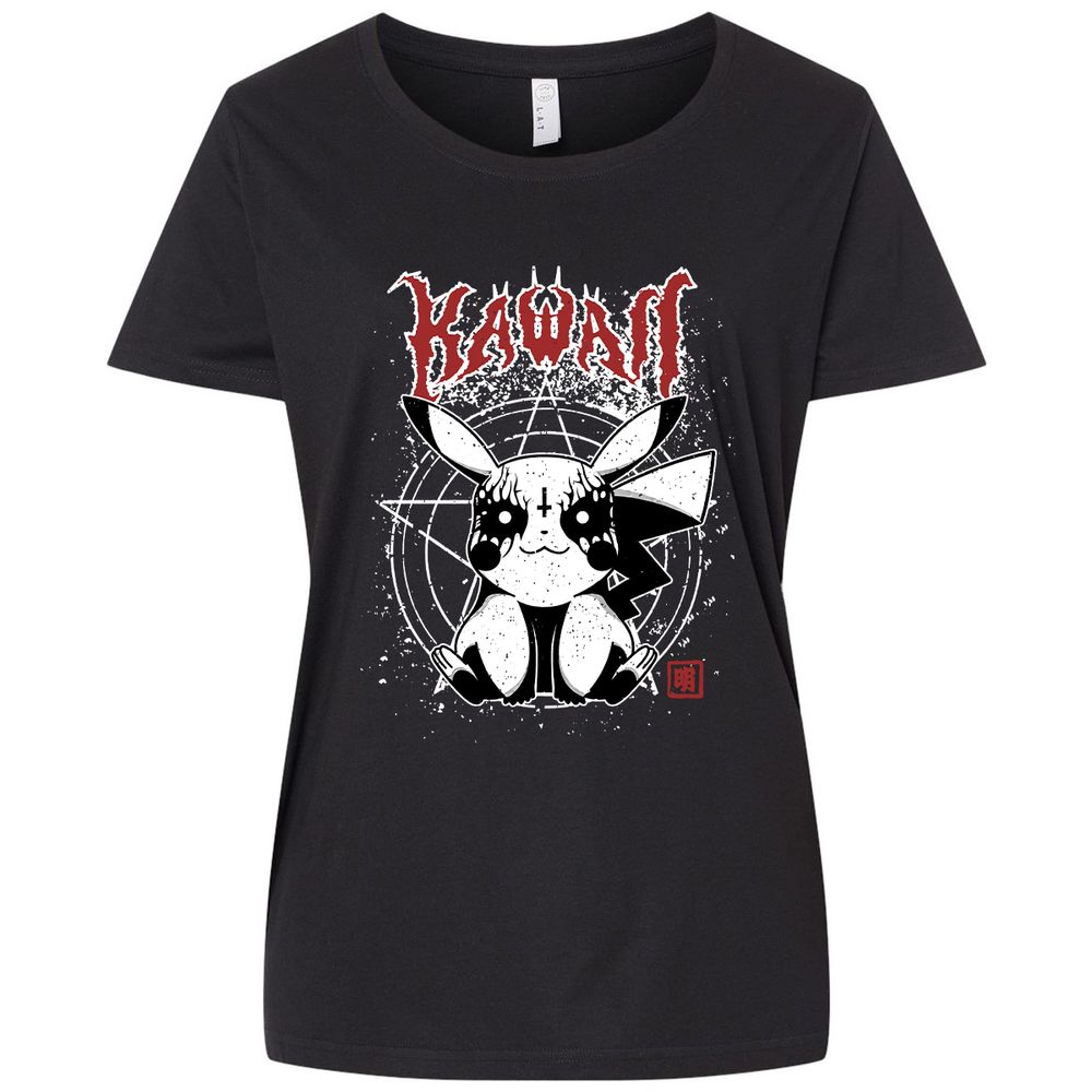 Ladies Curvy Jersey - S6VLXH4D - Blended Black - 1