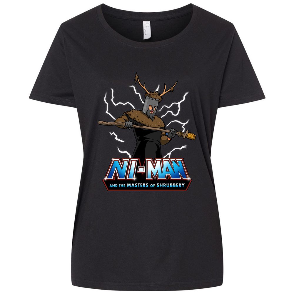 Ladies Curvy Jersey - ER69K3QN - Blended Black - 1